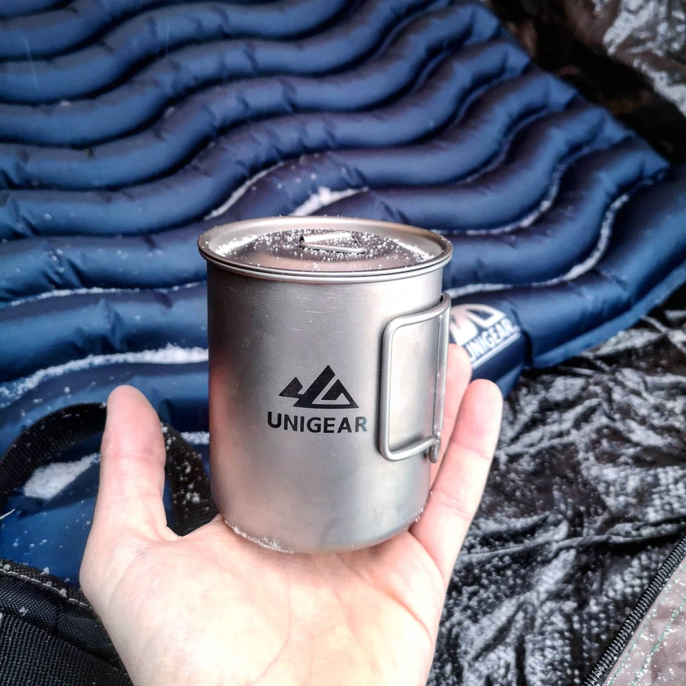 100% titanium camping cup 450ml