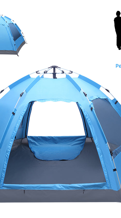 Load image into Gallery viewer, waterproof outdoor 3-4 person automatic camping tent
