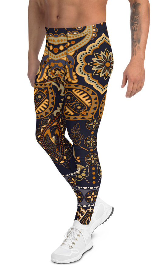 Load image into Gallery viewer, bohemian tribal leggings for men
