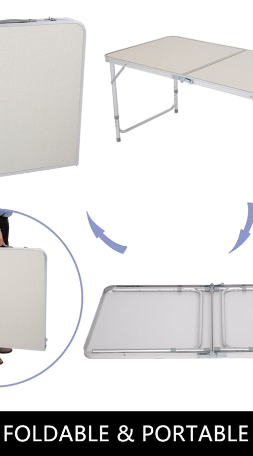 Load image into Gallery viewer, 120 x 60 x 70 4ft portable multipurpose folding table
