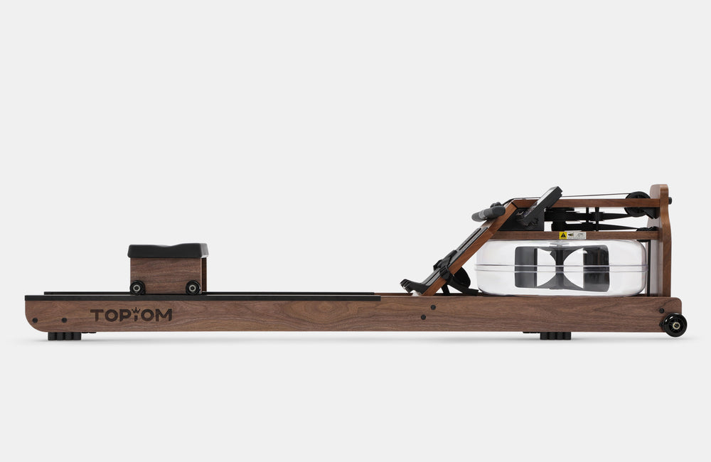topiom rowing machine for home use | solid wood | tm3 monitor