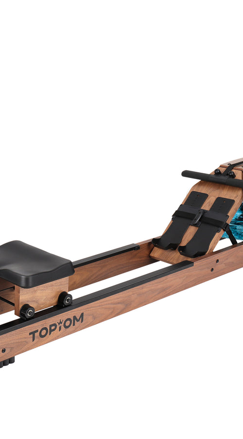 Load image into Gallery viewer, topiom rowing machine for home use | solid wood | tm3 monitor

