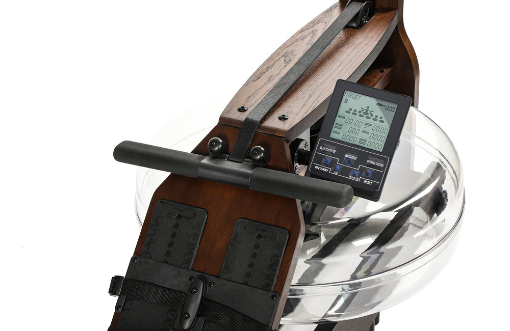 topiom rowing machine for home use | solid wood | tm3 monitor