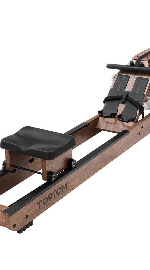 Load image into Gallery viewer, topiom rowing machine for home use | solid wood | tm3 monitor
