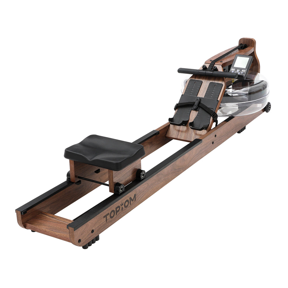 topiom rowing machine for home use | solid wood | tm3 monitor