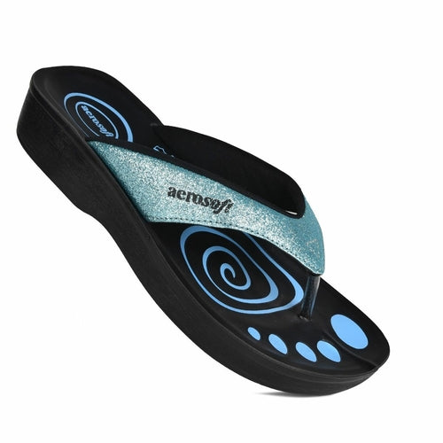 Load image into Gallery viewer, Aerosoft Women’s Gliterrati Casual Summer Thong Sandals

