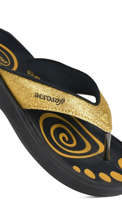 Load image into Gallery viewer, Aerosoft Women’s Gliterrati Casual Summer Thong Sandals
