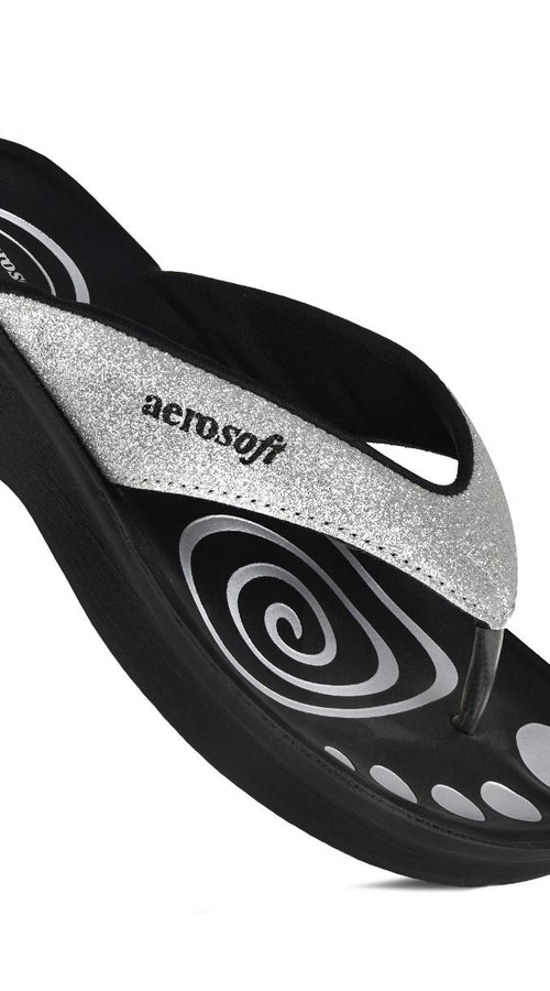 Load image into Gallery viewer, Aerosoft Women’s Gliterrati Casual Summer Thong Sandals
