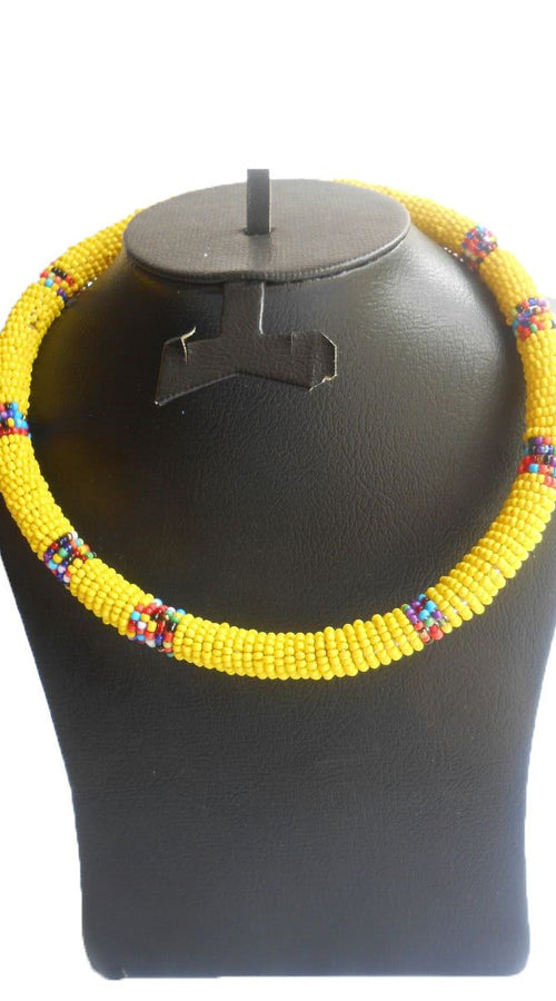 Load image into Gallery viewer, Tranditional maasai Choker Necklace
