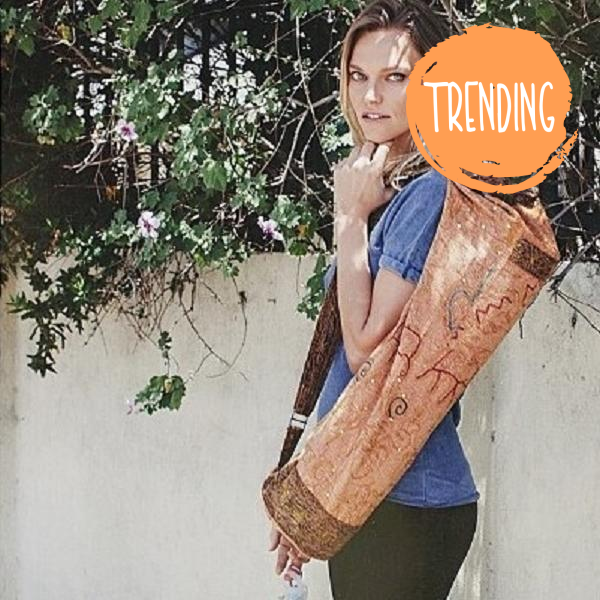 yoga bag - omsutra  hand crafted chic bag