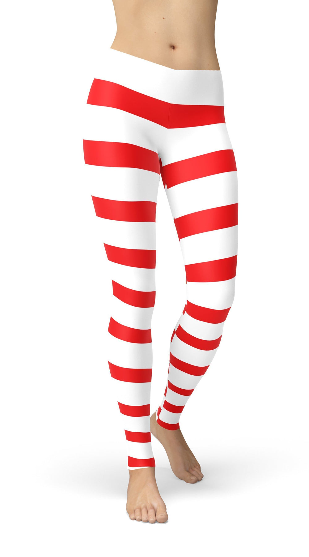 Avery Red Candy Cane Leggings