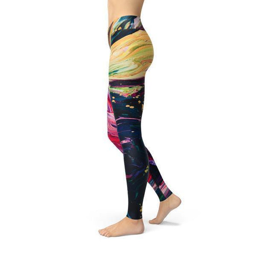 Load image into Gallery viewer, beverly paint stroke leggings
