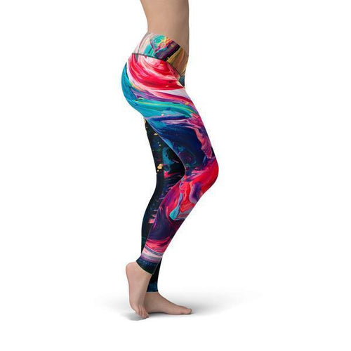 Load image into Gallery viewer, beverly paint stroke leggings
