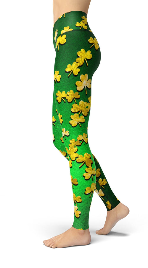 Load image into Gallery viewer, jean lucky clover leggings
