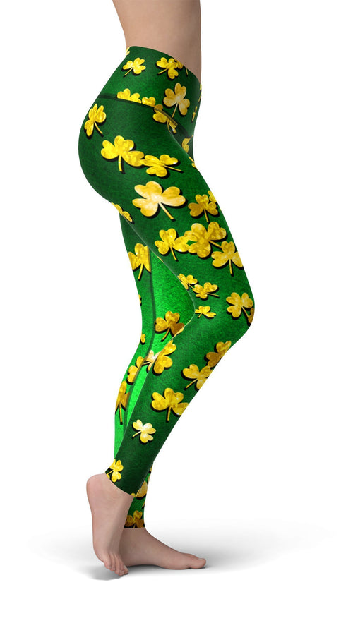 Load image into Gallery viewer, jean lucky clover leggings
