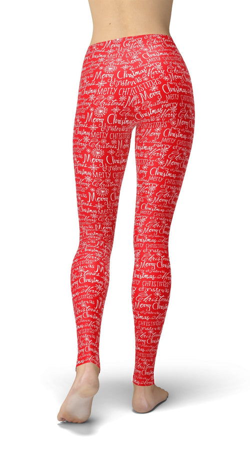 Load image into Gallery viewer, jean merry christmas leggings
