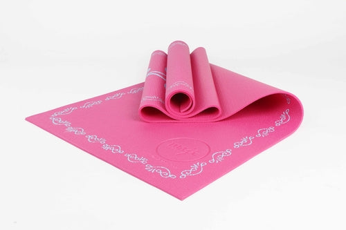 Load image into Gallery viewer, printed pvc premium yoga mat 1766pink
