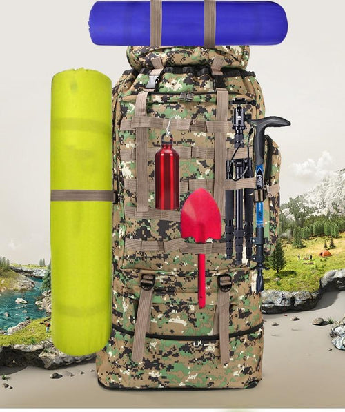 Load image into Gallery viewer, waterproof outdoor camping hiking 100l large capacity backpack
