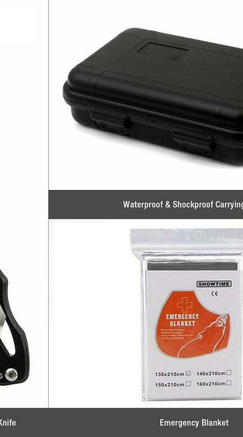 Load image into Gallery viewer, 14 in 1 outdoor emergency survival and safety gear kit camping
