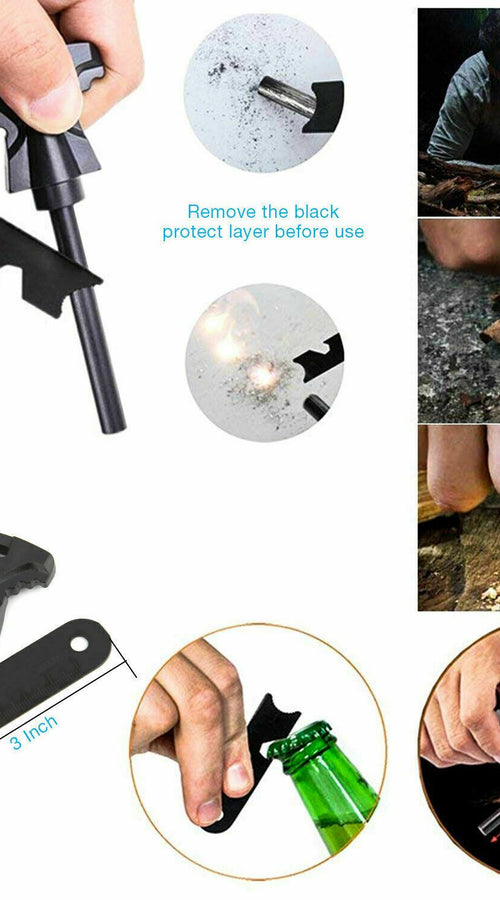 Load image into Gallery viewer, 14 in 1 outdoor emergency survival and safety gear kit camping
